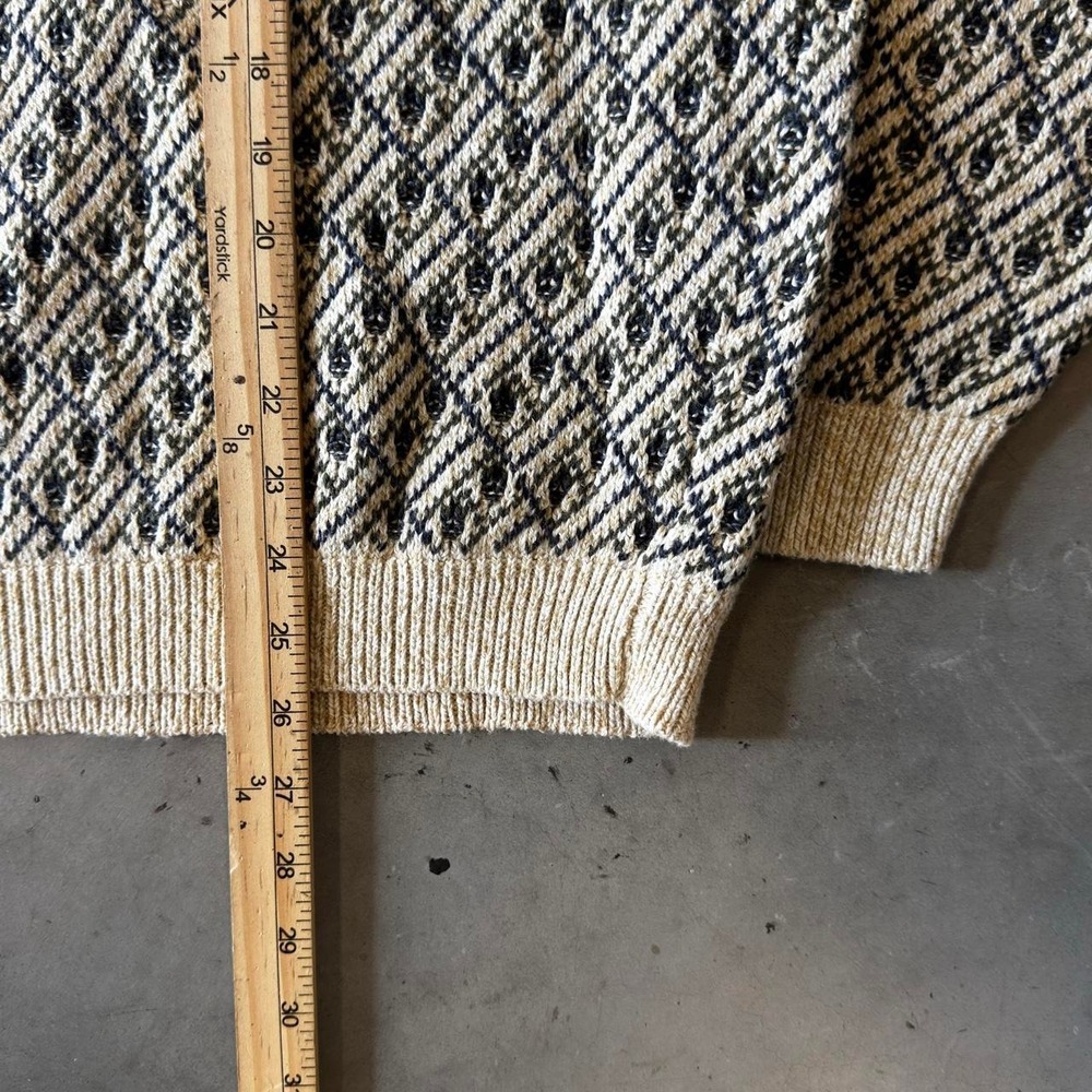 Vintage 90s trader bay pullover pattern sweater - Picture 5 of 6